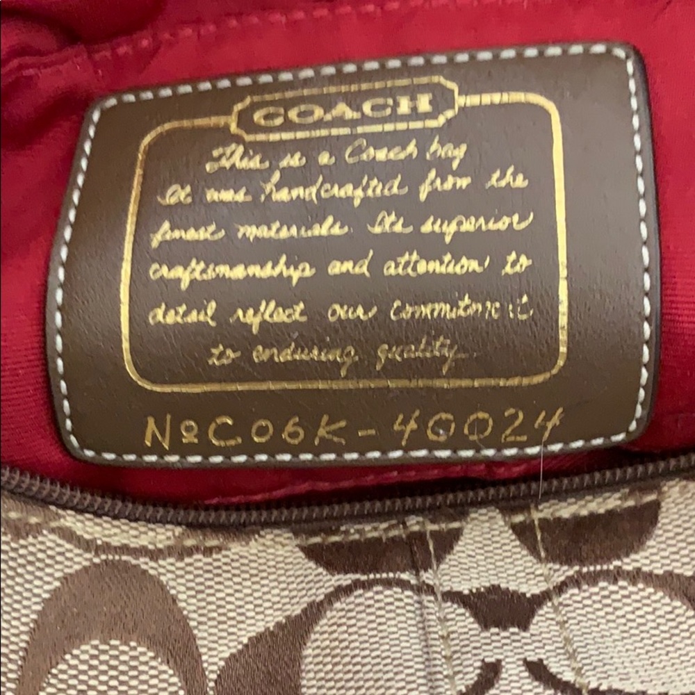 Vintage Coach Signature Demi Baguette Pouch #40024 - Y2K Monogram - Picture 2 of 5